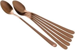 Amefa Austin 1410, 1410AETR06AV6 Cucharas Para Sorbete / Cucharas Para Latte Macchiato De Cobre, 6 Piezas