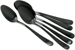 Amefa Austin 1410 Seis Cucharas De Café Mate, Negro