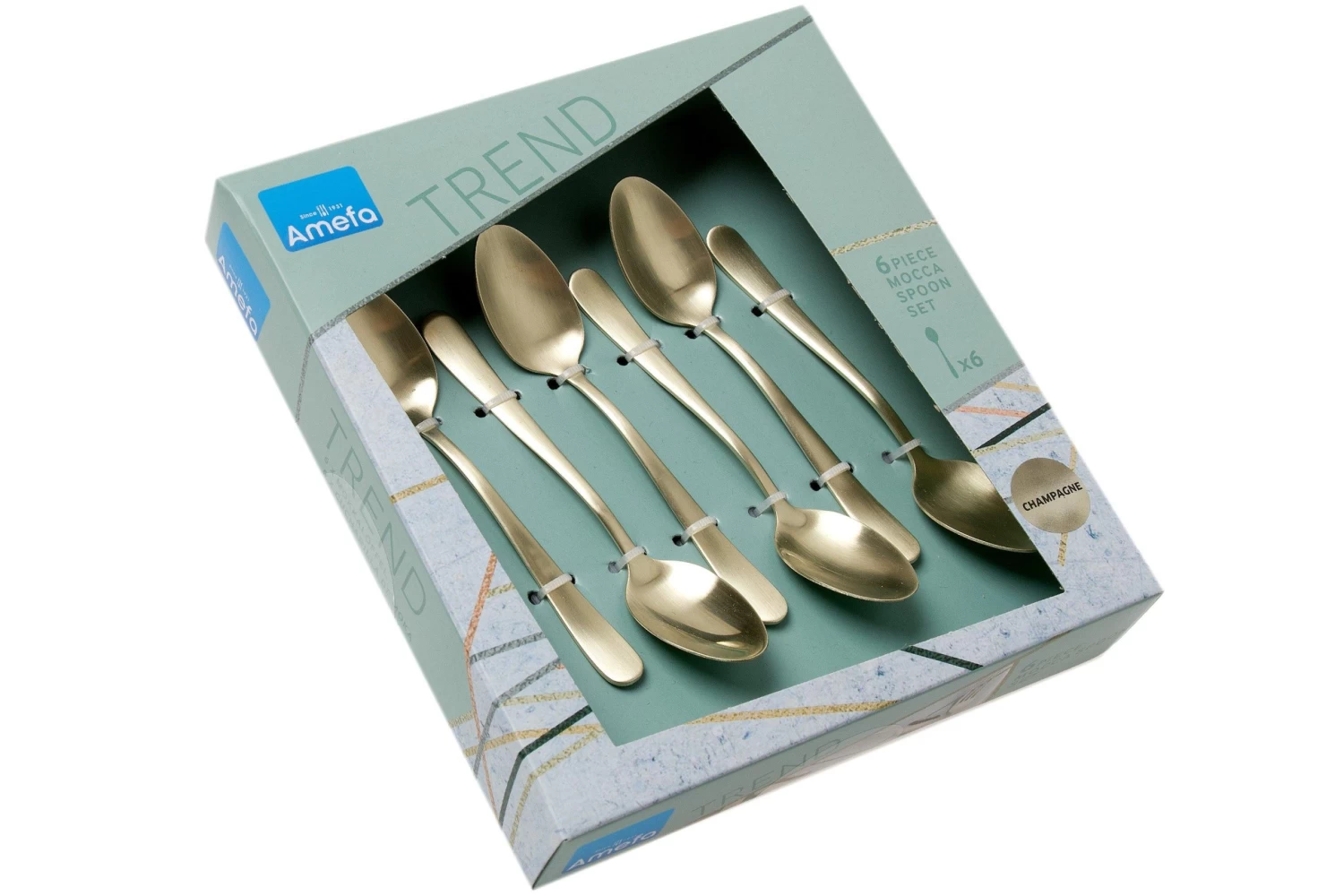 Amefa Austin 1410, 1410AVTR06AK6 Cucharaditas De Color Champán, 6 Piezas - Imagen 4