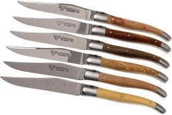 Laguiole En Aubrac Juego De Cuchillos Para Carne 6-unidades French Woods 62C99BFIH