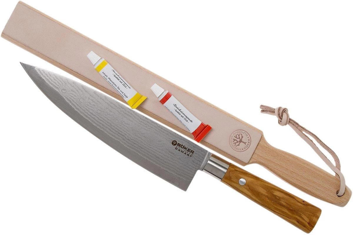 Böker Damast Olive Set De Regalo 2-unidades - 130600SET