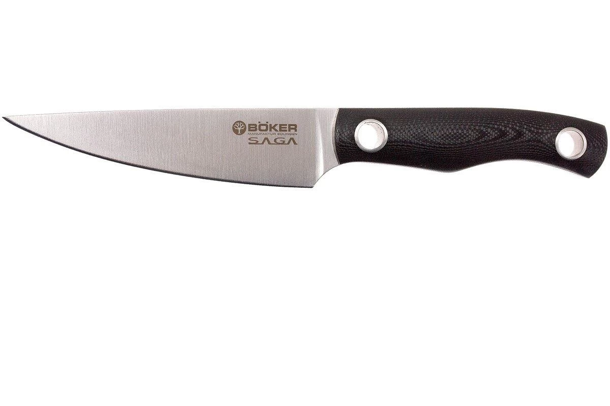 Böker 131264, Saga Cuchillo Puntilla 10 Cm, Blue Satin Finish