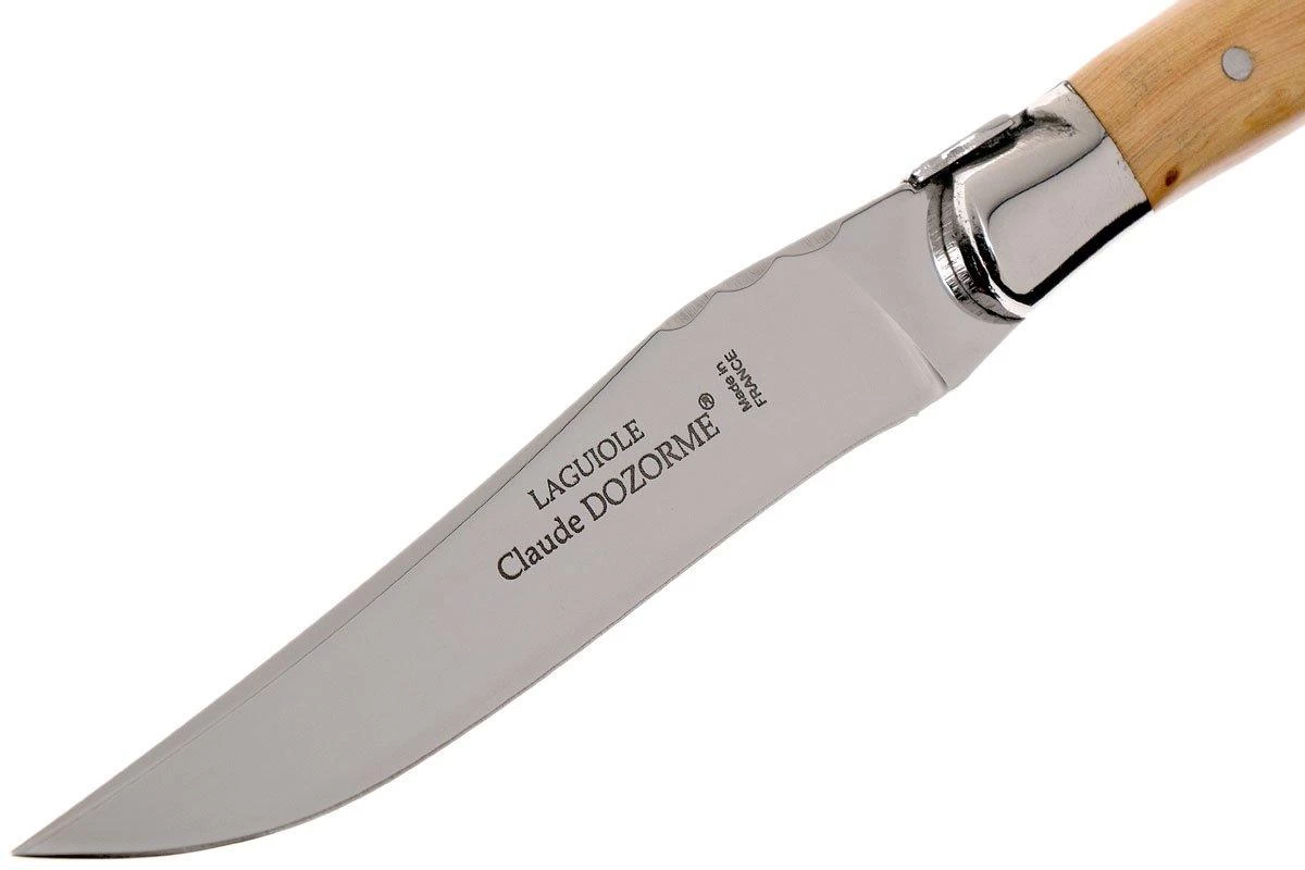 Claude Dozorme Laguiole Juego De Cuchillos Para Carne 6-unidades, Madera De Enebro - Imagen 4