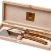 Claude Dozorme Set De Cuchillos Para Quesos Blandos, Madera De Olivo