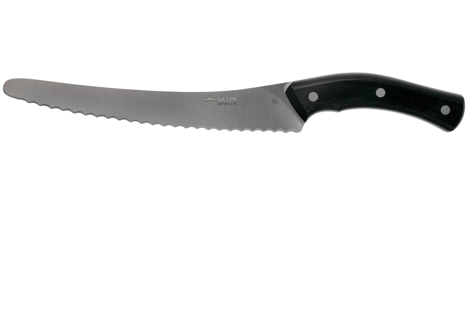 Due Cigni Arne Line Cuchillo Para Pan 23 Cm, Negro