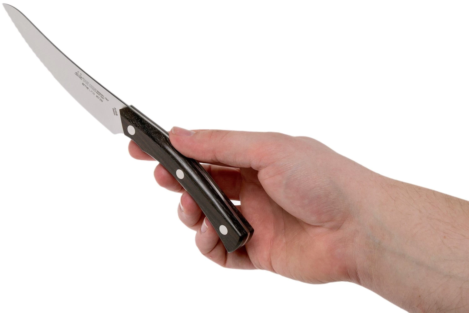 Due Cigni Arne Line Cuchillo Dentado Para Carne 11 Cm, Zircote - Imagen 6