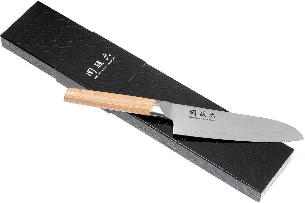 Kai Seki Magoroku Composite Santoku 16,5 Cm MGC-0402 - Imagen 8