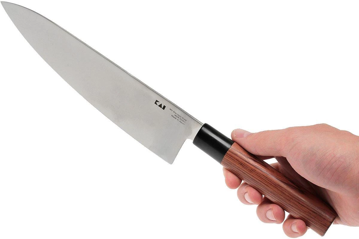 Kai Shun Seki Magoroku Redwood Cuchillo De Chef 0200C 20 Cm - Imagen 7