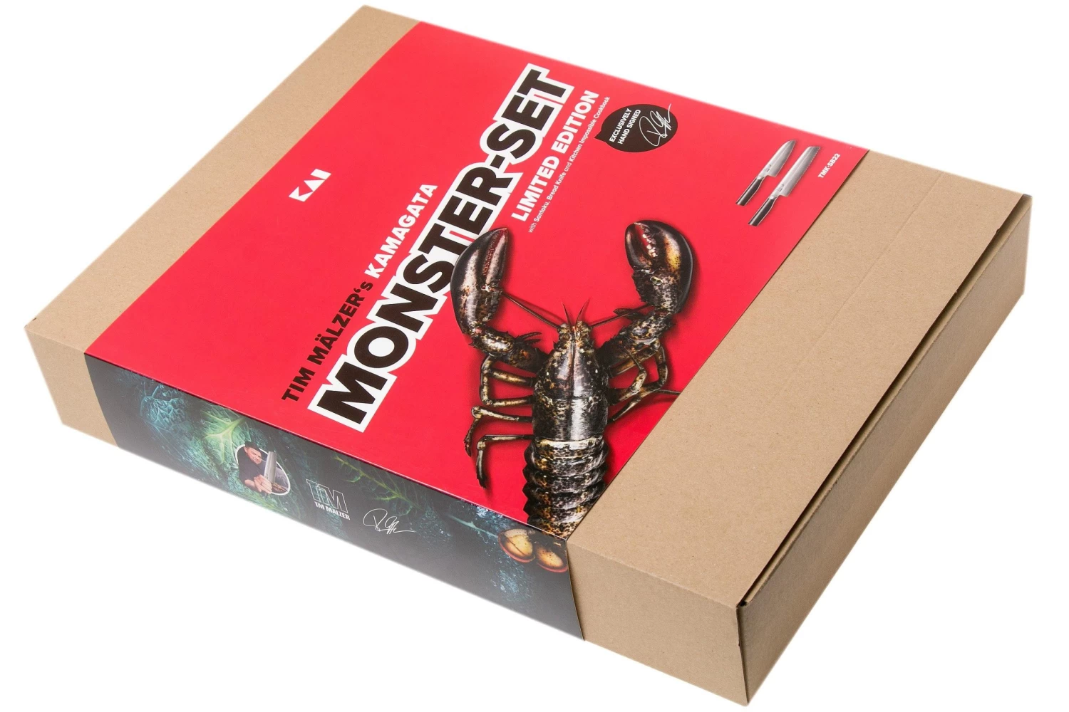 Kai Tim Malzer Kamagata Monster Set TMK-SB22, Juego De Cuchillos De 2 Piezas Santoku Y Cuchillo De Pan + Libro De Cocina - Imagen 7