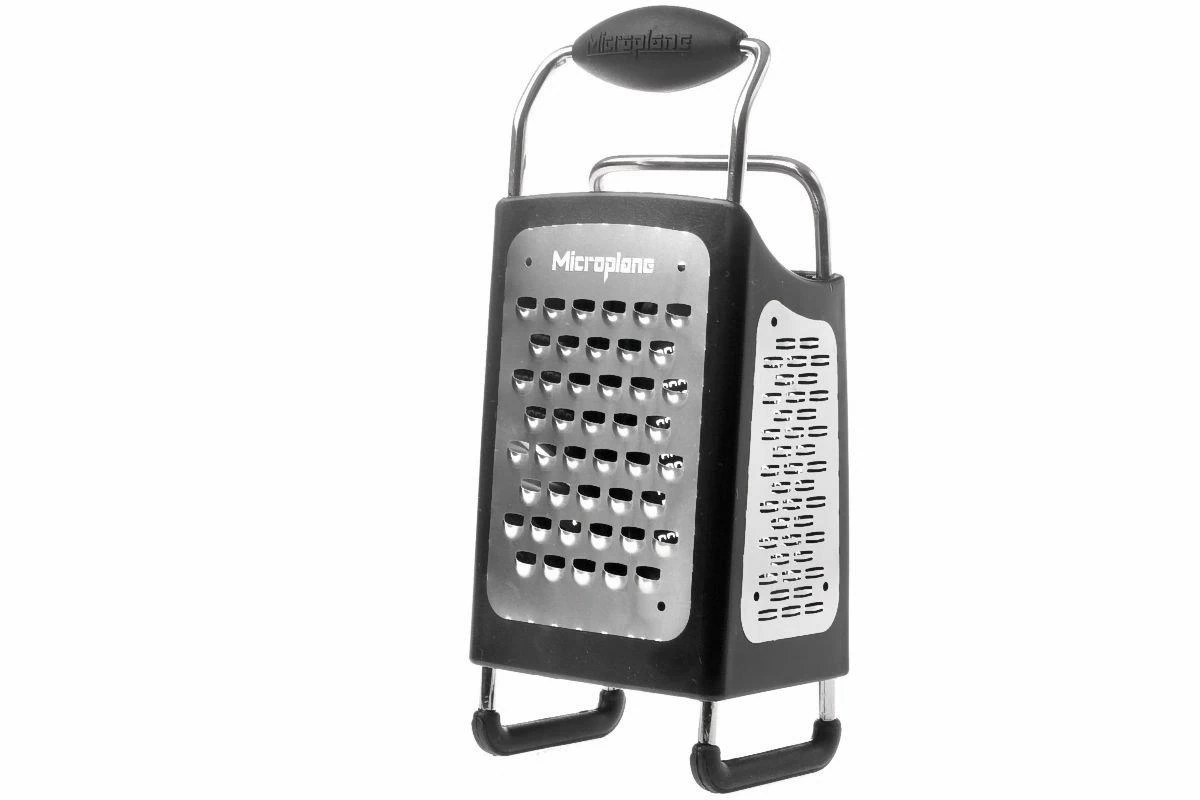 Microplane 4 Lados Rallador Box Grater Negro