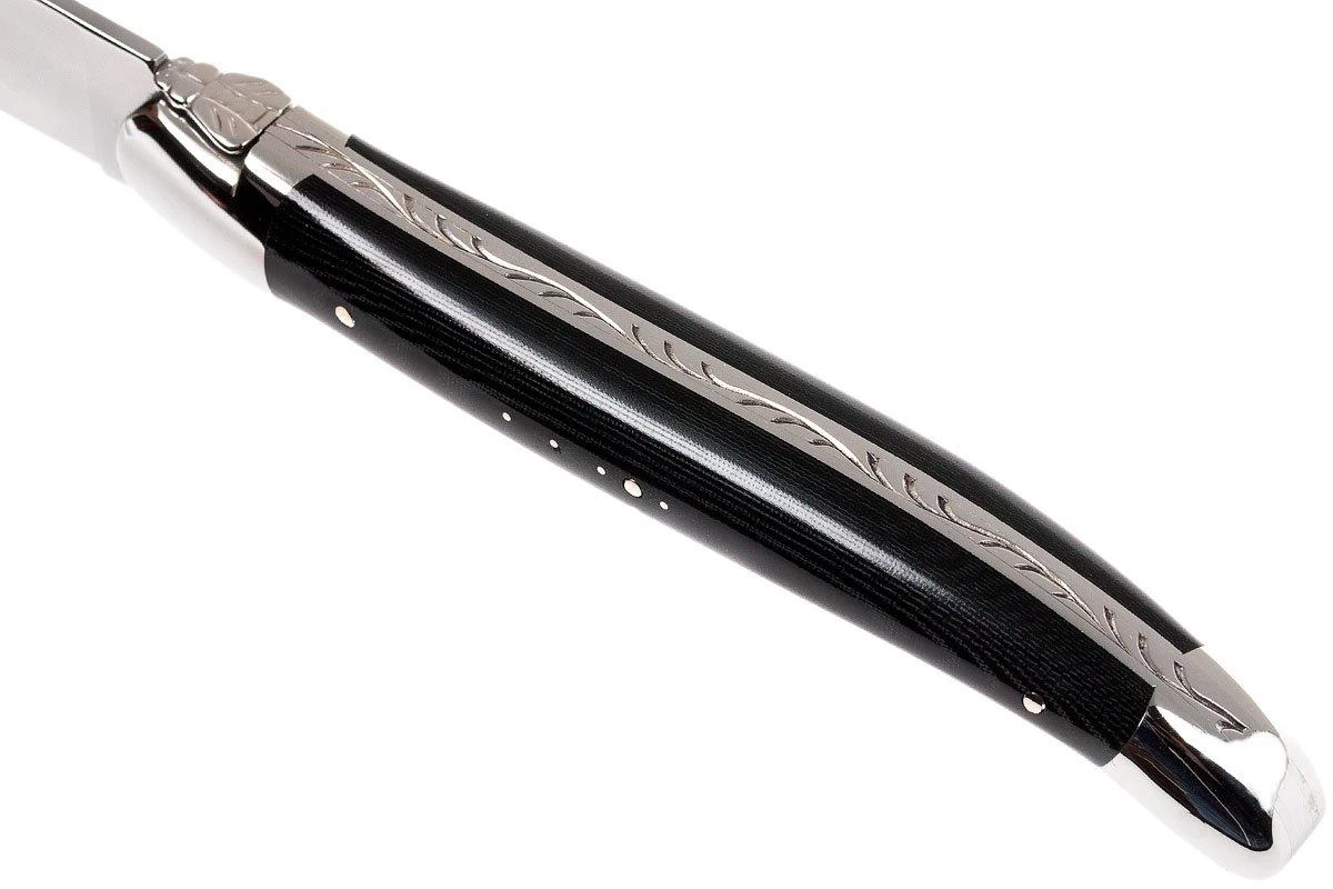 Forge Laguiole, T62MINTCNOI, Micarta Juego De Cuchillos Para Carne - Imagen 5