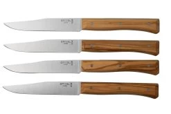 Opinel Facette Olive, Juego De Cuchillos De Mesa De 4 Piezas