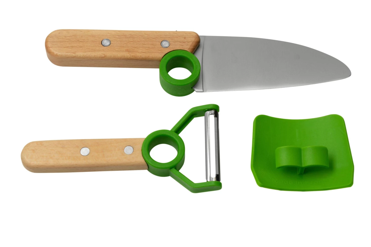 Opinel Le Petit Chef 002577 Juego De Cuchillos De Cocina, Verde - Imagen 2