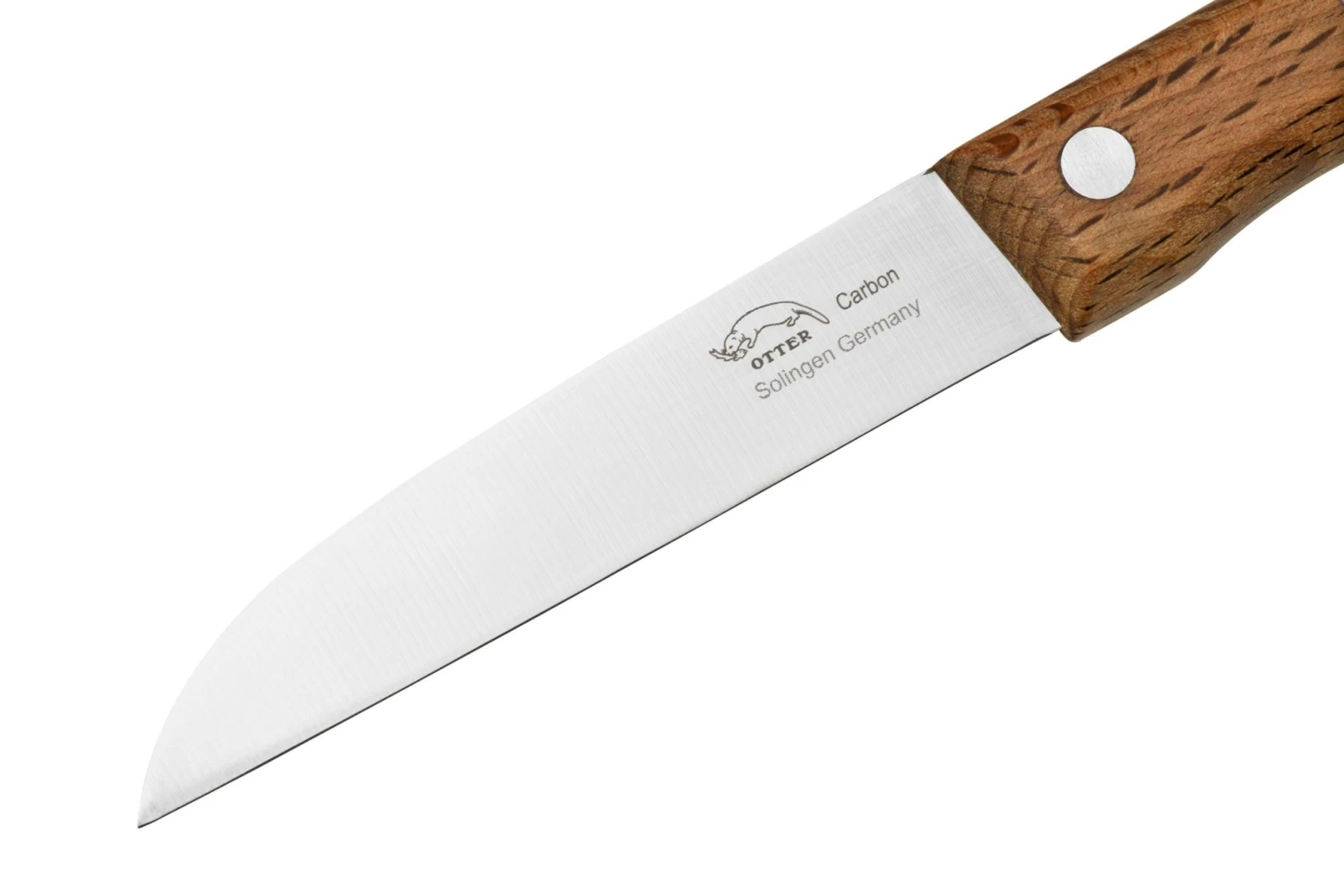Otter Paring Knife 1020 Straight Carbon Beech, Pelador - Imagen 3