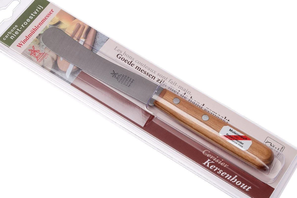 Robert Herder Cuchillo De Desayuno Buckels Carbon, Madera De Cerezo - Imagen 7