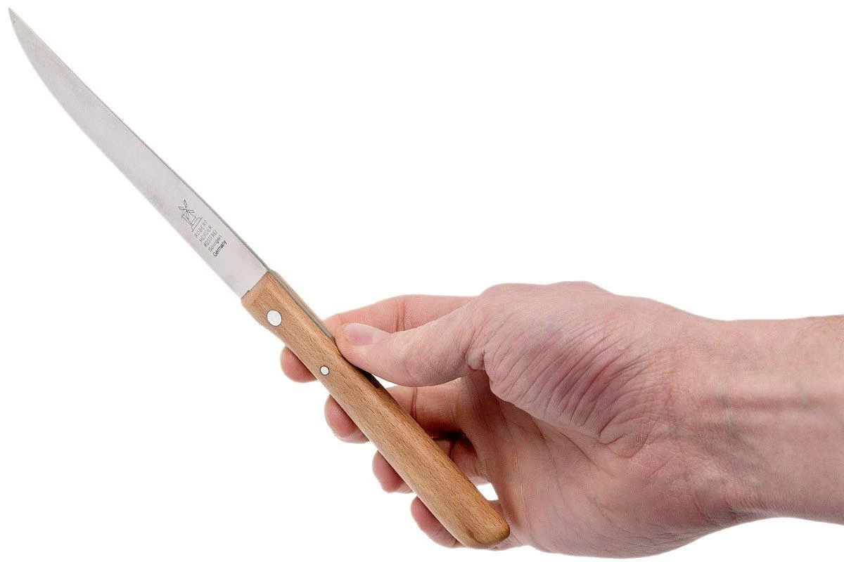 Robert Herder Cuchillo Multiusos Straight Classic Haya Roja, Acero Inoxidable - Imagen 6