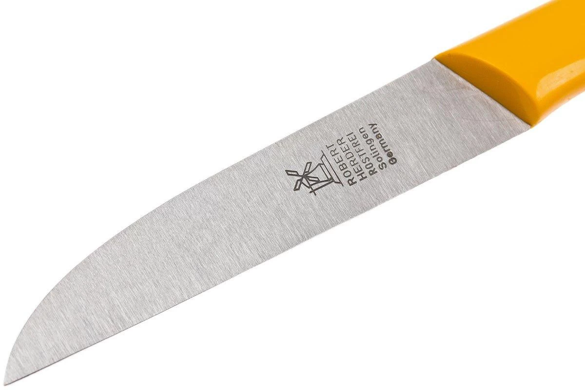 Robert Herder Straight Classic 1966 Cuchillo De Pelar, Amarillo, 8,5 Cm - Imagen 3