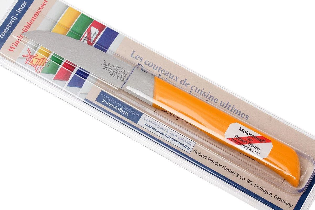 Robert Herder Straight Classic 1966 Cuchillo De Pelar, Amarillo, 8,5 Cm - Imagen 7