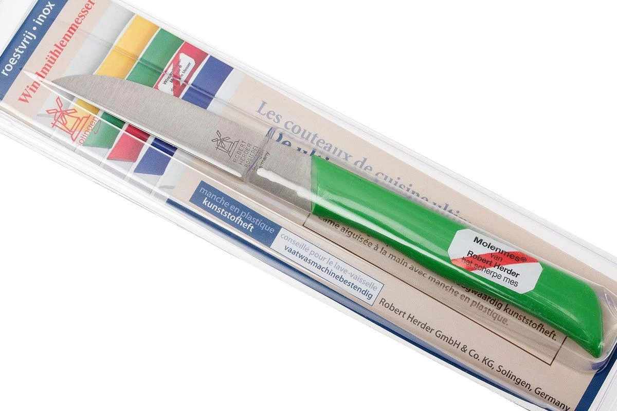 Robert Herder Straight Classic 1966 Cuchillo De Pelar, Verde, 8,5 Cm - Imagen 7