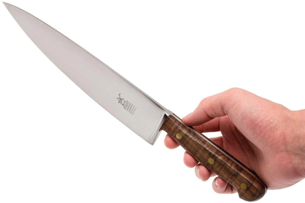 Robert Herder 1922 Cuchillo De Chef 23 Cm Carbono , Madera De Nogal - Imagen 6