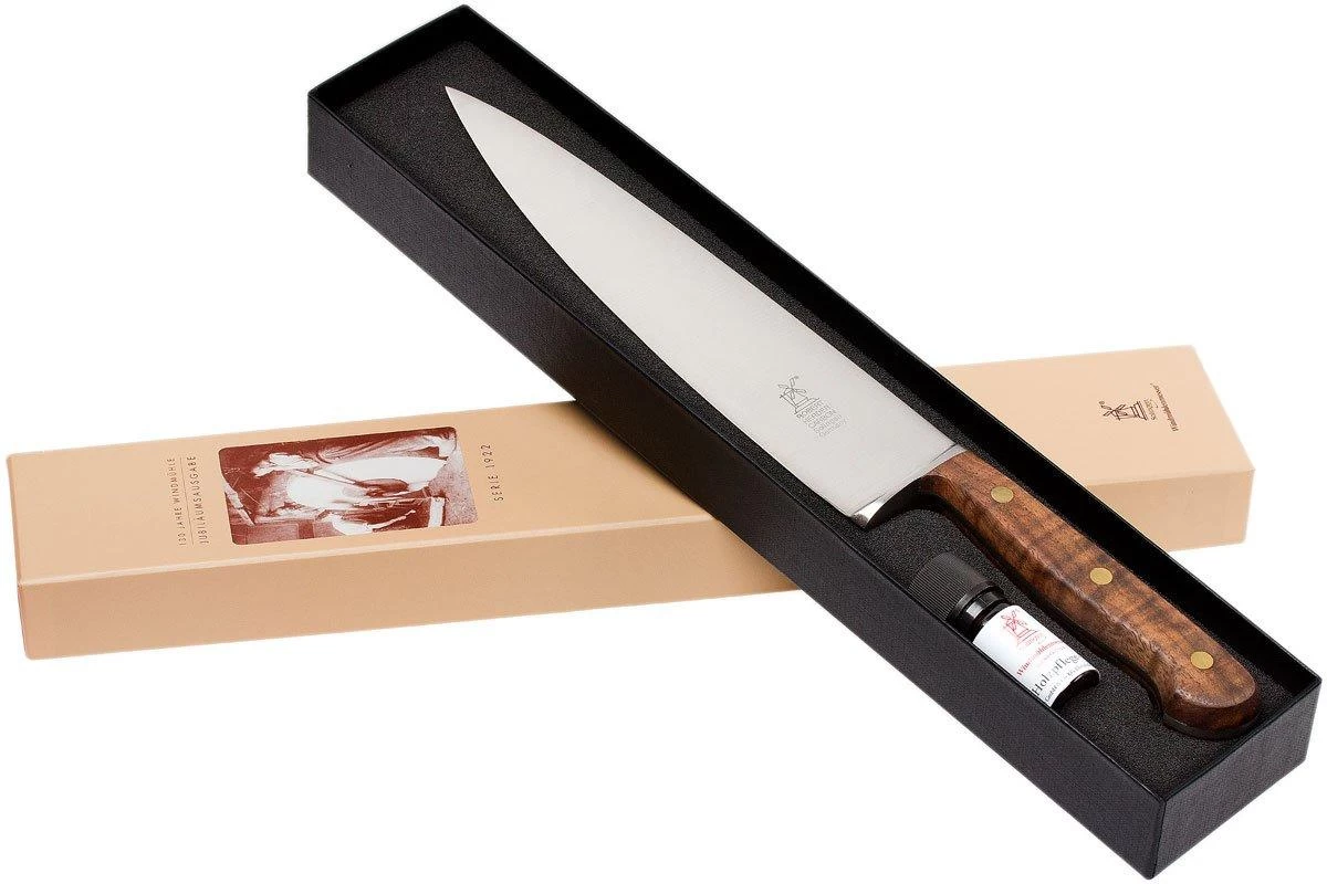 Robert Herder 1922 Cuchillo De Chef 23 Cm Carbono , Madera De Nogal - Imagen 7