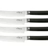 Shizu Hamono Takumi SS-1170-4, Juego De Cuchillos Para Carne 4 Piezas, Acero Damasco, 12,5 Cm