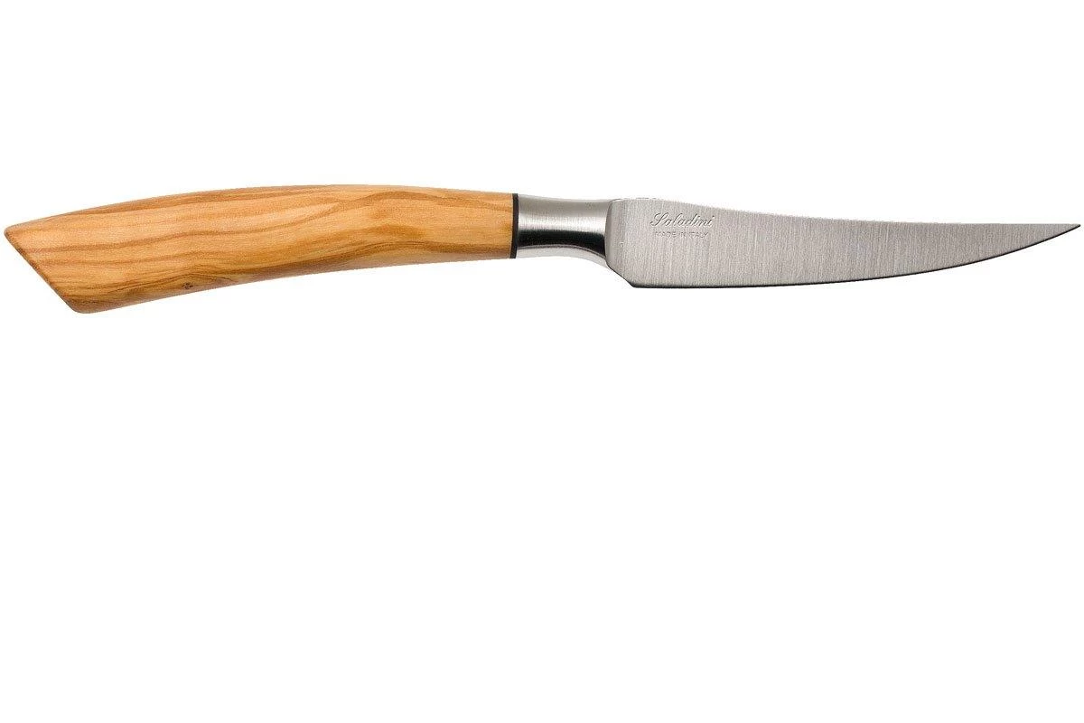 Saladini 6-delige Juego De Cuchillos Para Carne 23 Cm, Madera De Olivo - Imagen 2