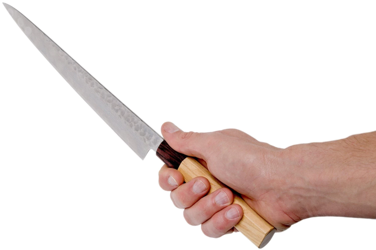 Sakai Takayuki Cuchillo Para Trinchar 33-Capas Damascus Hammered WA 25 Cm - Imagen 6