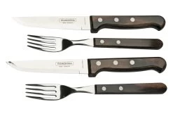 Tramontina Churrasco Gaucho 29899-312, Juego De Cubiertos Para Carne De 4 Piezas