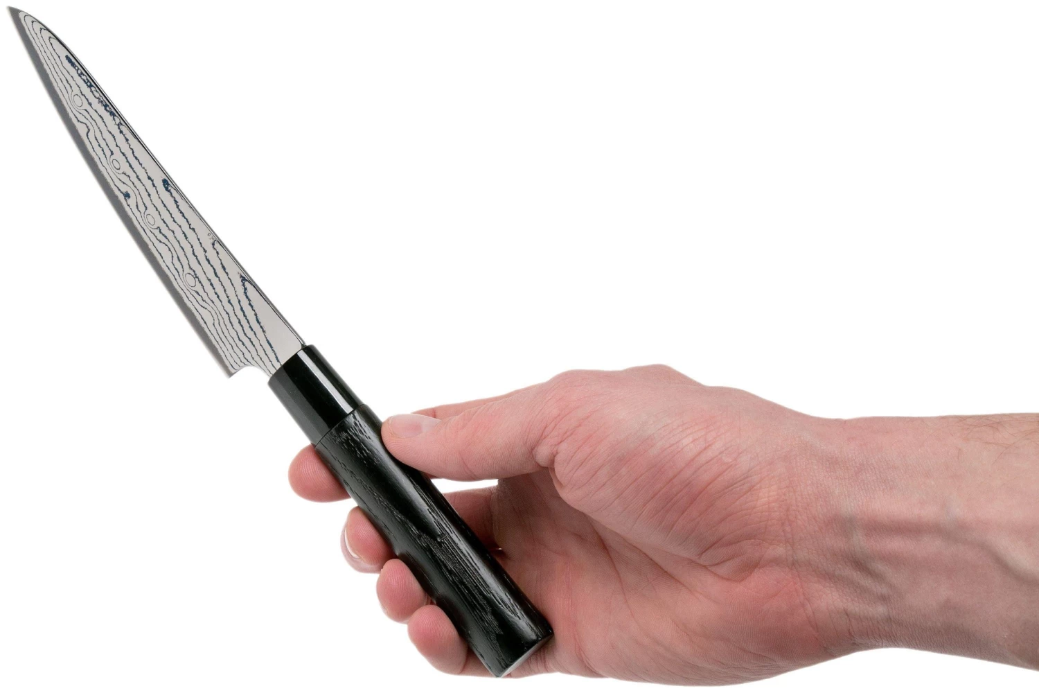 Tojiro Shippu Black Damascus Cuchillo Universal 13 Cm, FD-1592 - Imagen 6