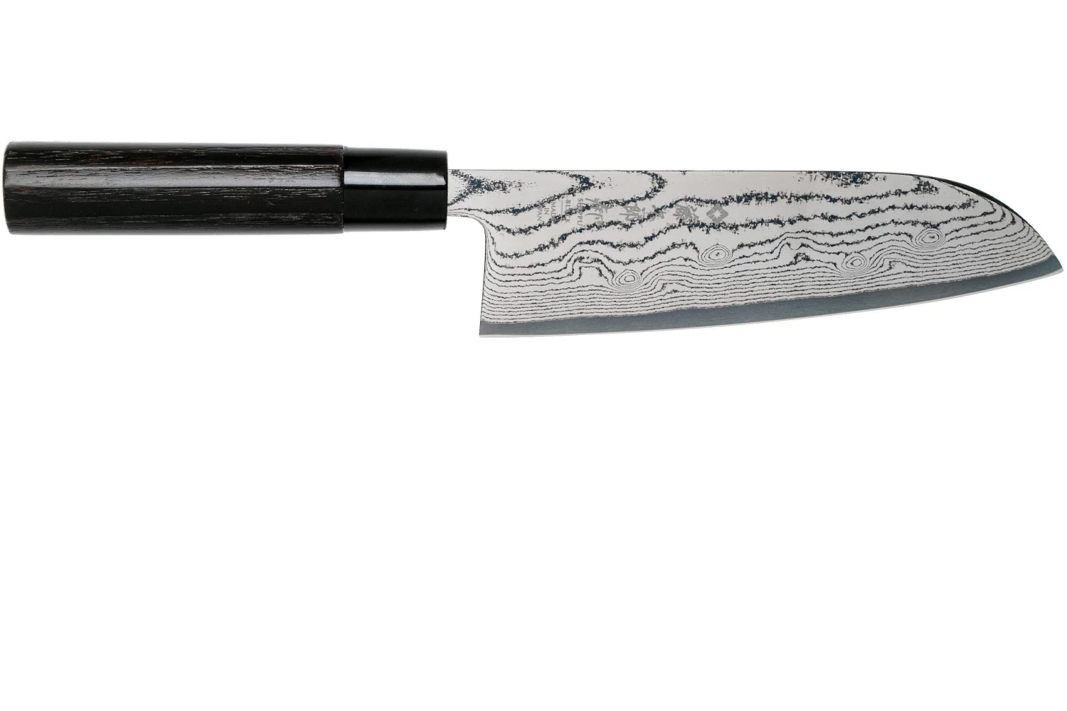 Tojiro Shippu Black Damascus Santoku 17 Cm, FD-1597 - Imagen 2