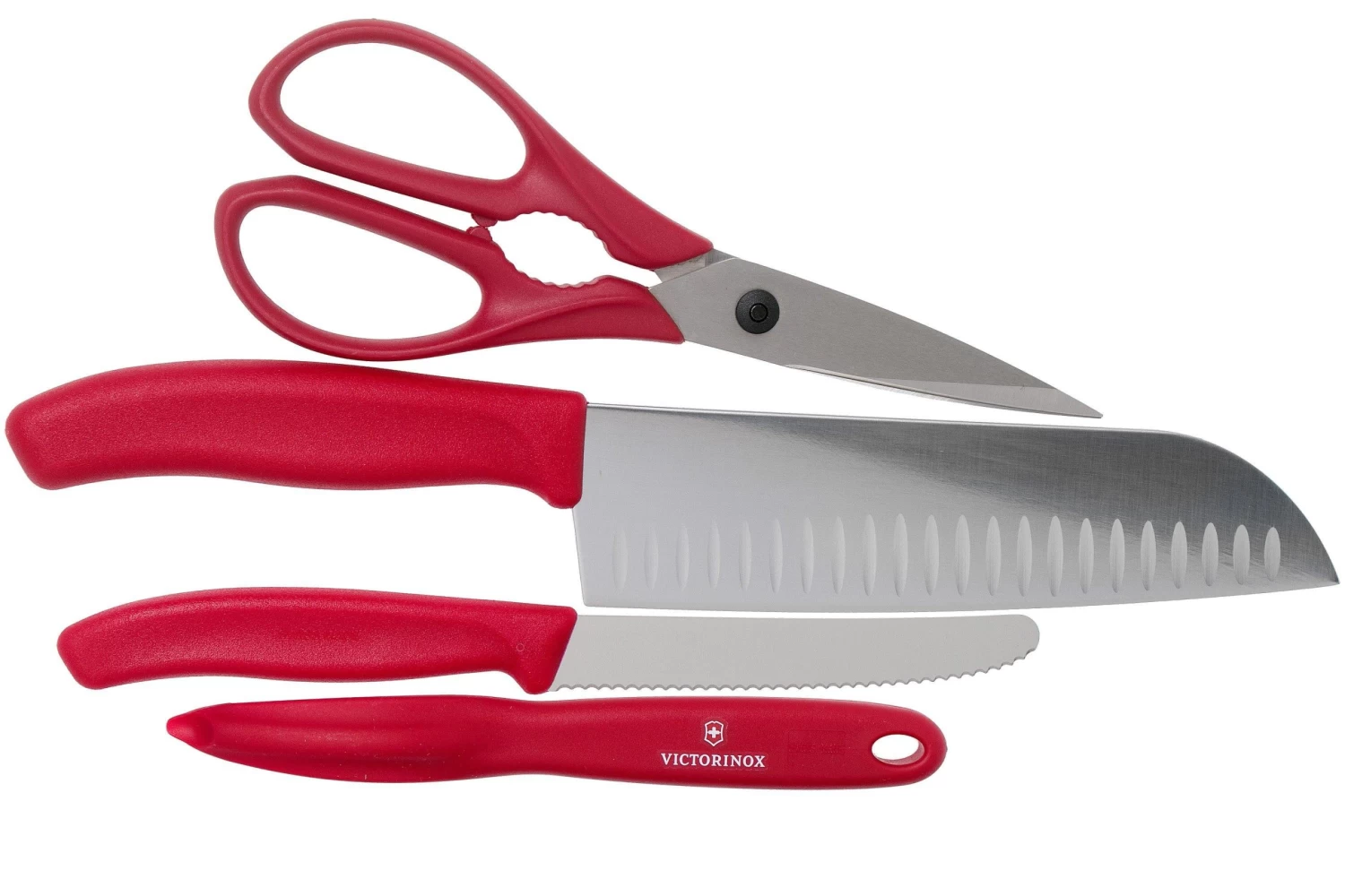 Victorinox SwissClassic 6.7131.4G 4-piezas Juego De Cuchillos De Cocina, Rojo - Imagen 2