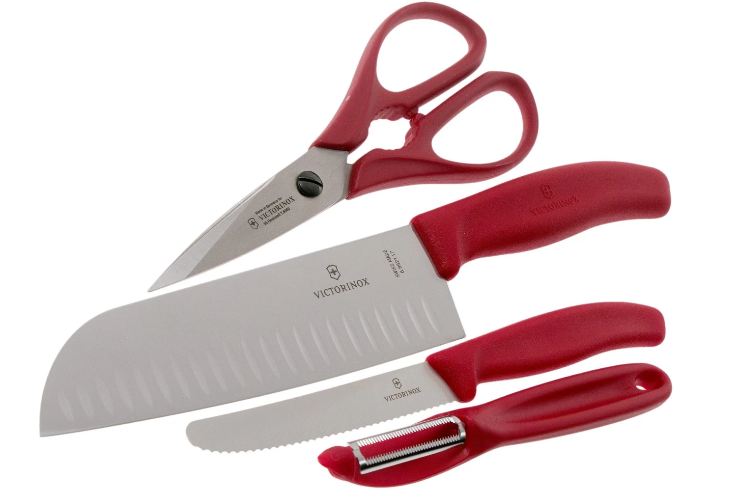 Victorinox SwissClassic 6.7131.4G 4-piezas Juego De Cuchillos De Cocina, Rojo - Imagen 3