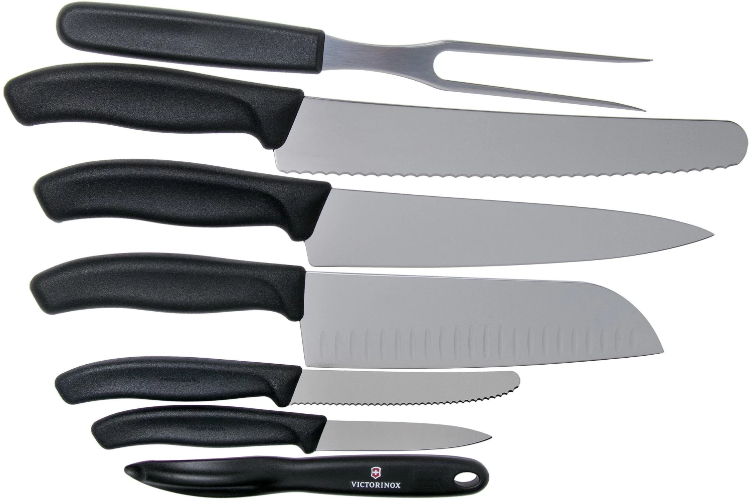 Victorinox SwissClassic 6.7133.7G 7-piezas Juego De Cuchillos De Cocina, Negro - Imagen 2