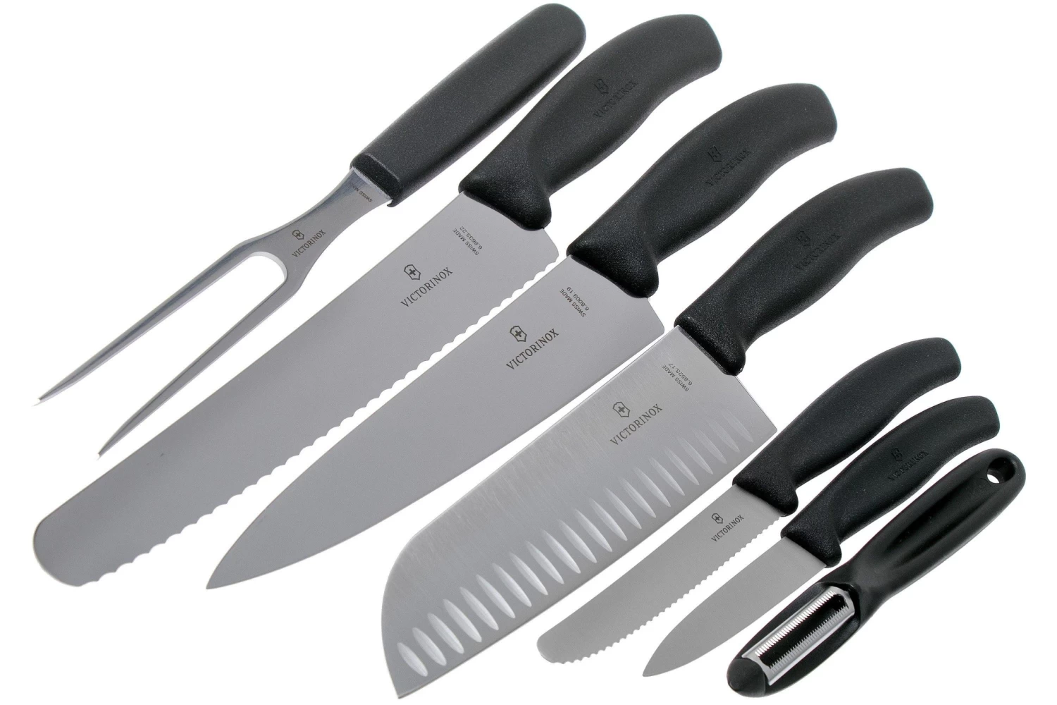 Victorinox SwissClassic 6.7133.7G 7-piezas Juego De Cuchillos De Cocina, Negro - Imagen 3