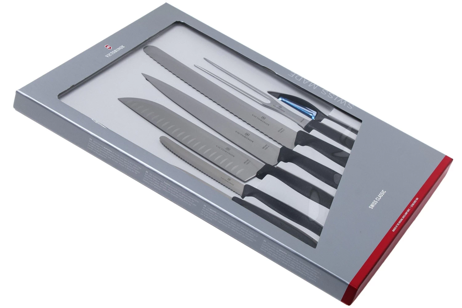 Victorinox SwissClassic 6.7133.7G 7-piezas Juego De Cuchillos De Cocina, Negro - Imagen 4