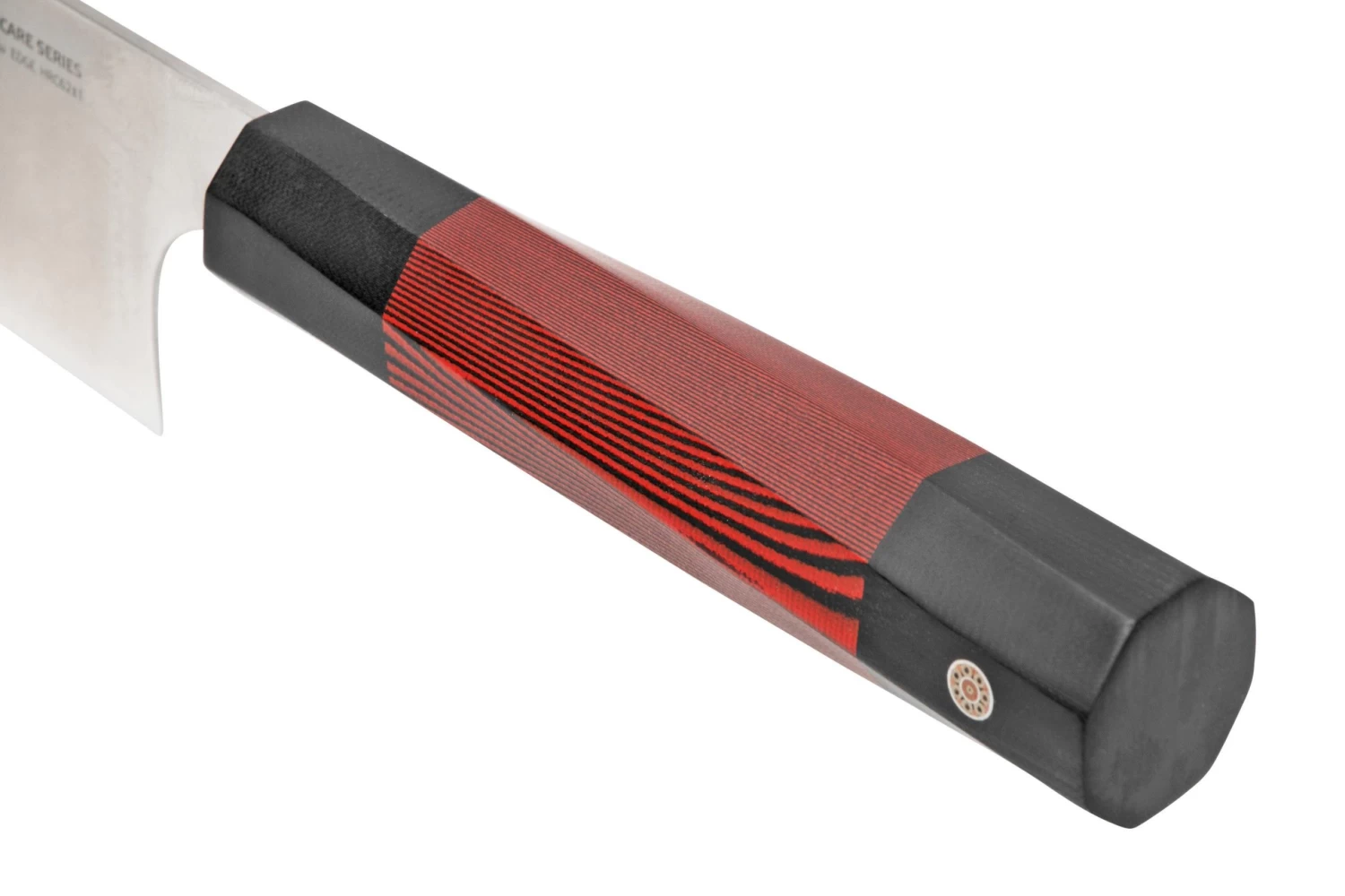 Xin Cutlery XinCare XC102 Kiritsuke, Negro Rojo G10, 23 Cm - Imagen 6