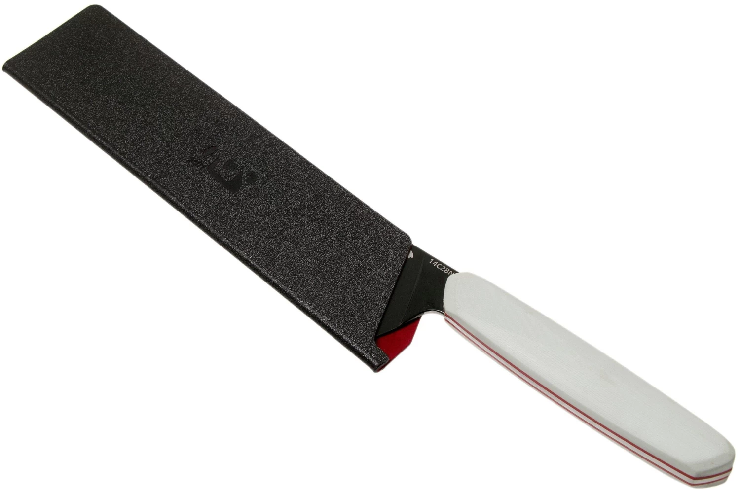 Xin Cutlery XinCore XC125 White G10, Red Liners, Black TiN Coating, Cuchillo De Chef 21.5 Cm - Imagen 6