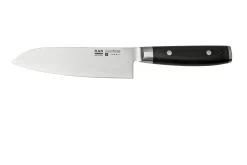 Yaxell Ran 36057, Juego De Cuchillos De 2 Piezas Santoku 16,5 Cm Y Afilador De Cuchillos