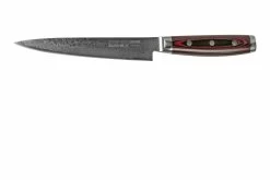 Yaxell Super Gou 37107 Cuchillo Para Trinchar Acero De Damasco De 161 Capas, 18 Cm