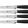 Zwilling All Star 1022589, Juego De 4 Cuchillos Para Carne, Negro