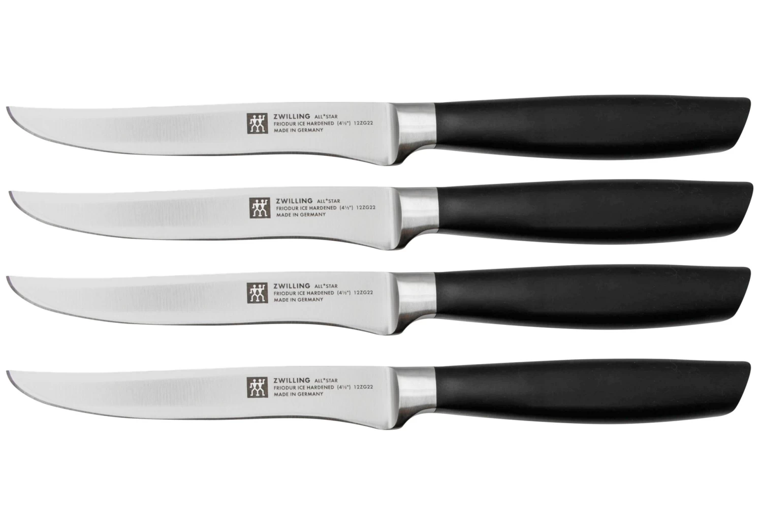 Zwilling All Star 1022591, Juego De 4 Cuchillos Para Carne, Plata