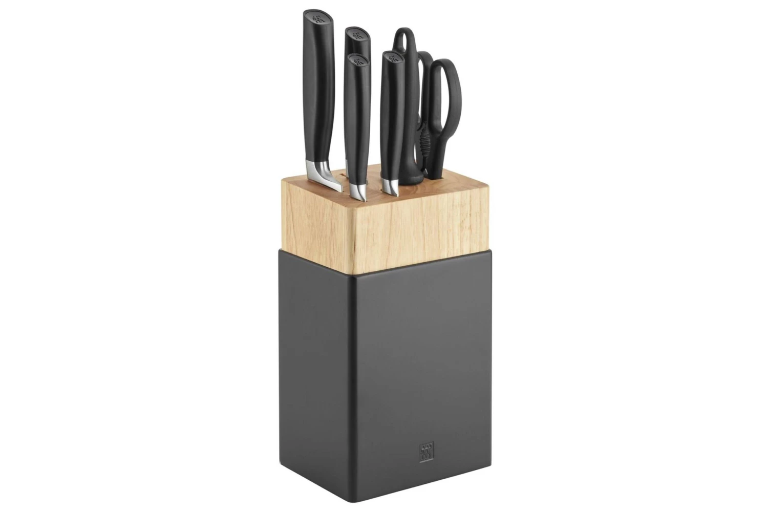 Zwilling All Star 1022596, Juego De 7 Cuchillos Con Bloque, Negro