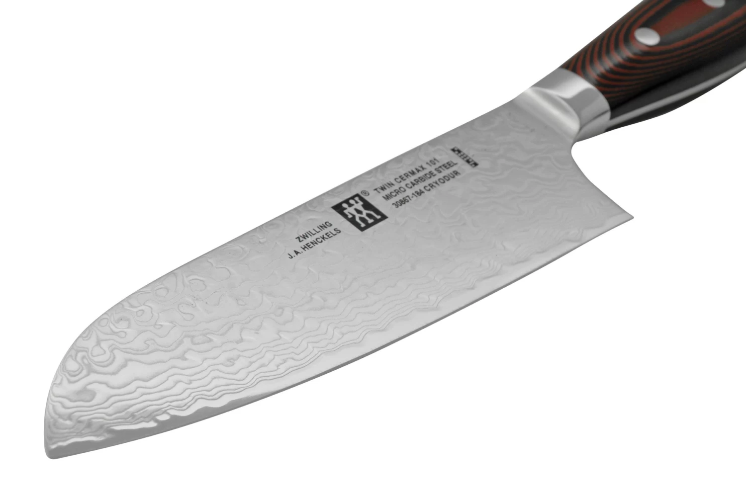 Zwilling Twin Cermax 30867-184-0, Santoku De Acero Damasco De 133 Capas, 18 Cm - Imagen 3